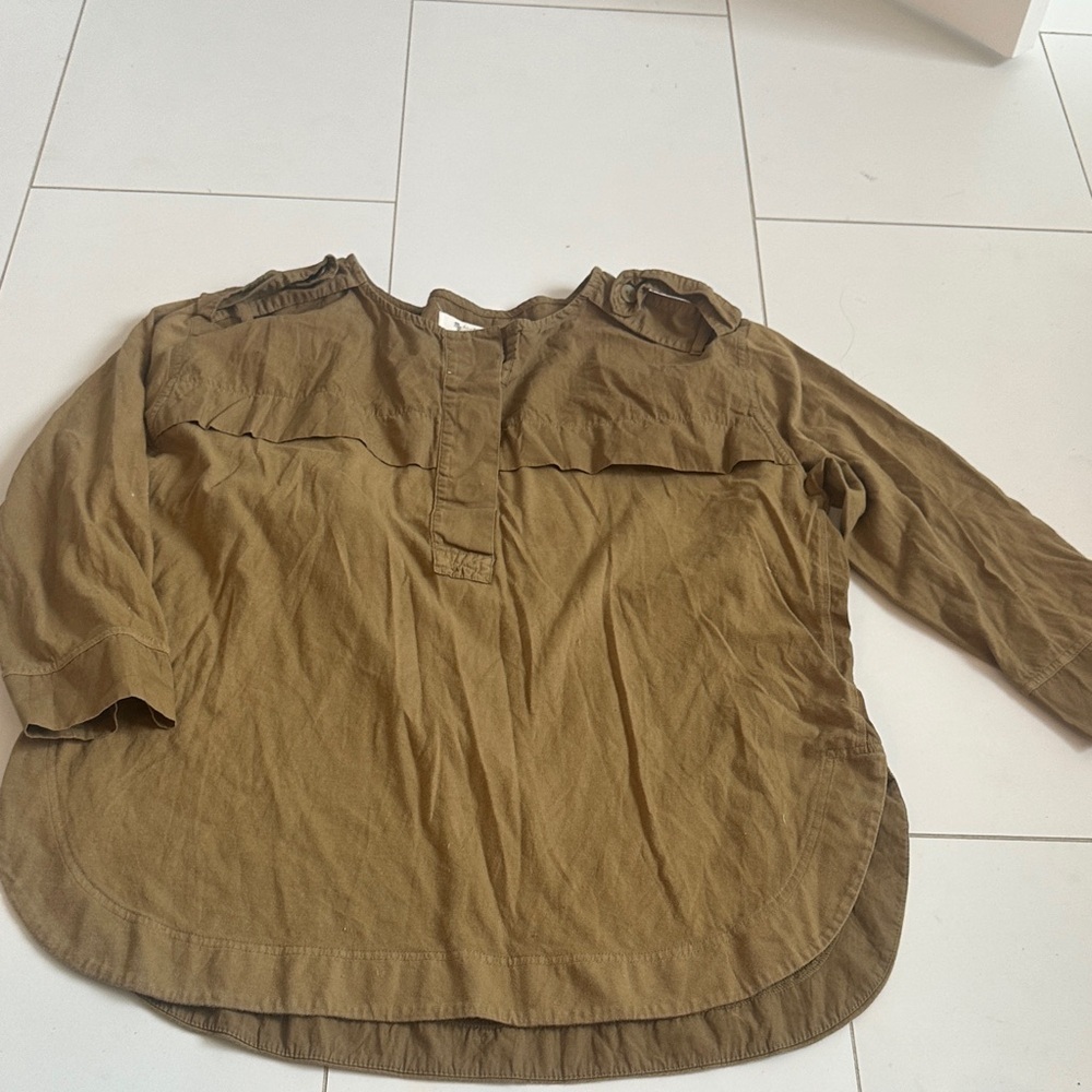 Madewell Casual Olive green Long Sleeve Top M